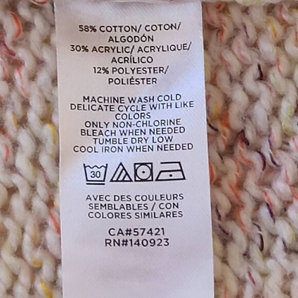 Loft Outlet Womens Cotton Blend Pockets Open Front Cardigan Small - Picture 11 of 13